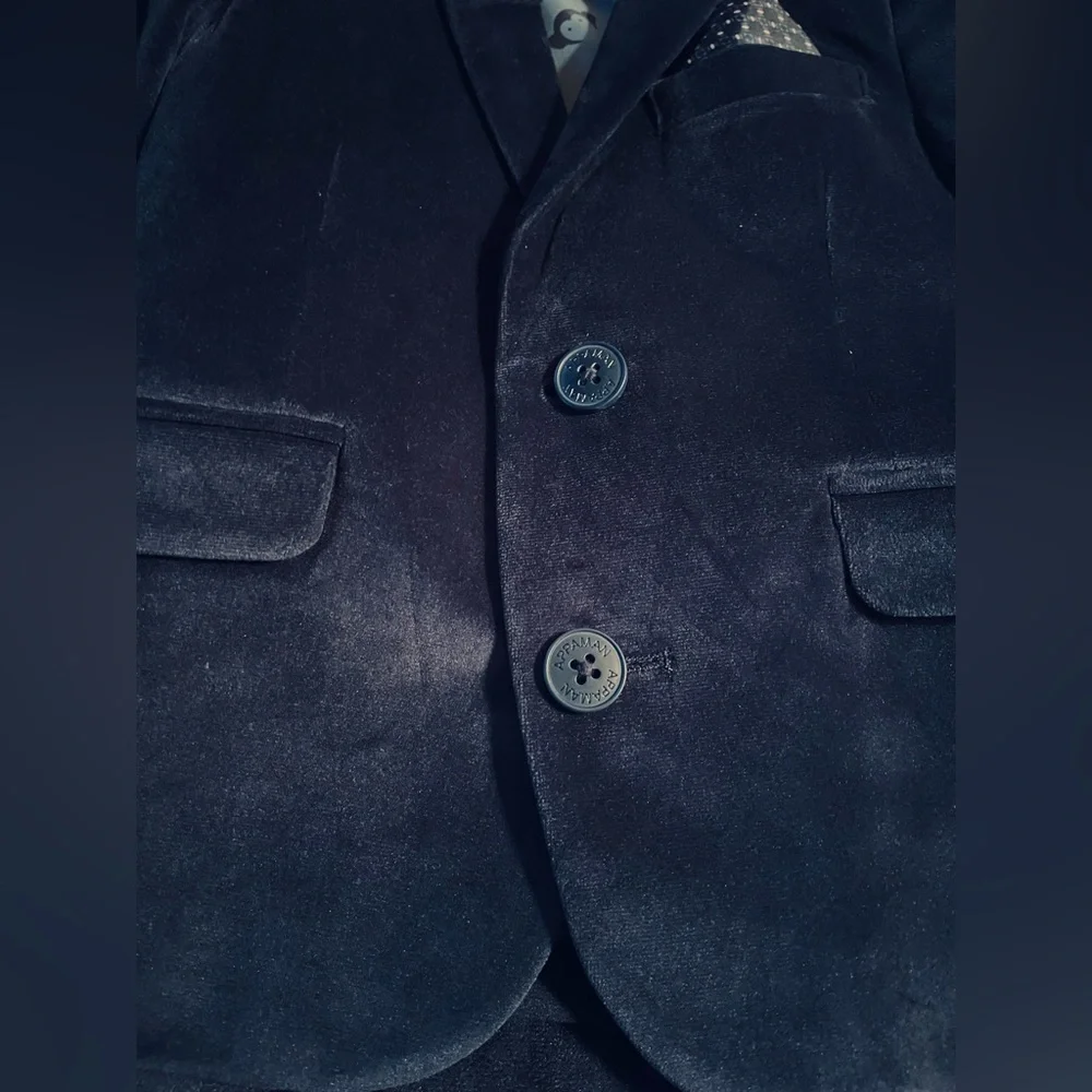Appaman Elegant Navy Blue Velvet Suit 3T - Picture 9 of 16